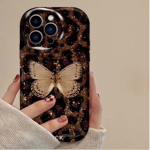 Leopard print butterfly lovely - print,