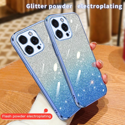 Blue plating glitter case for - plating,